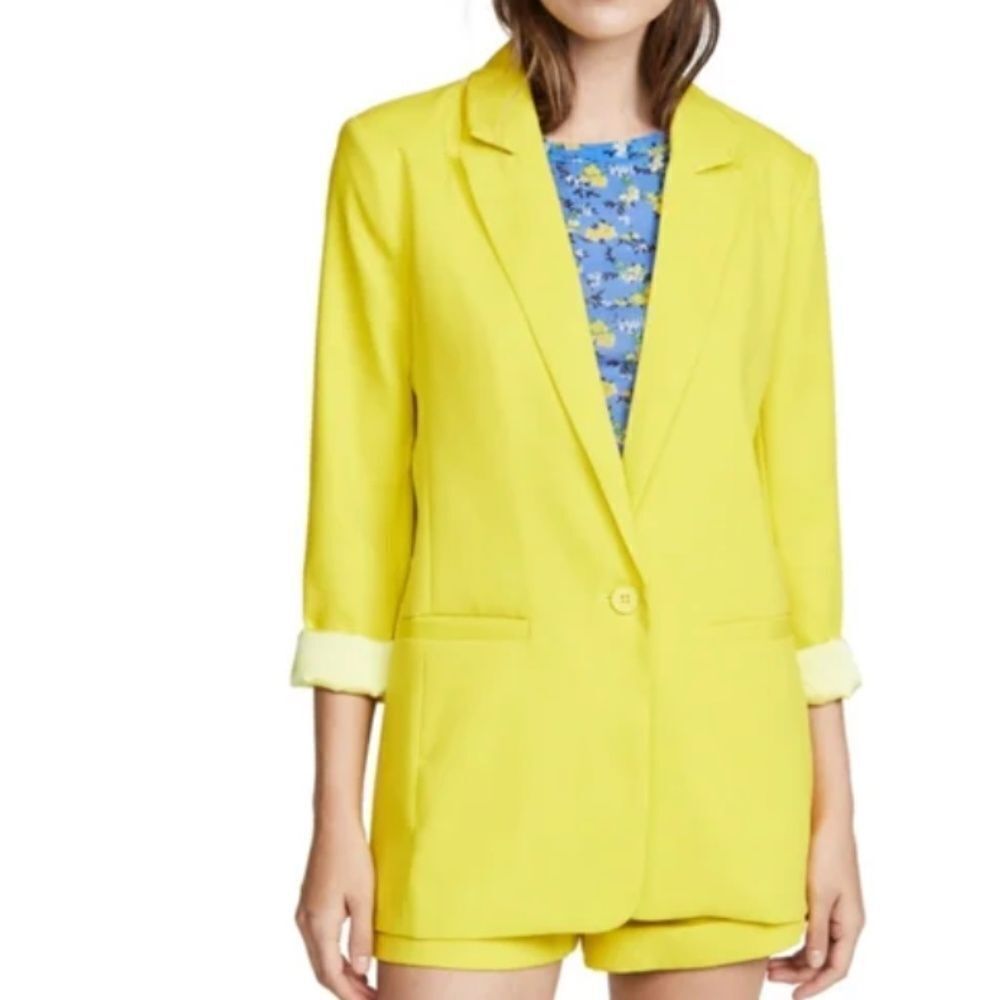 Endless Rose Tailored Bright Yellow Blazer - Never Worn - Size Medium